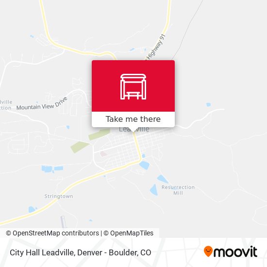 City Hall Leadville map