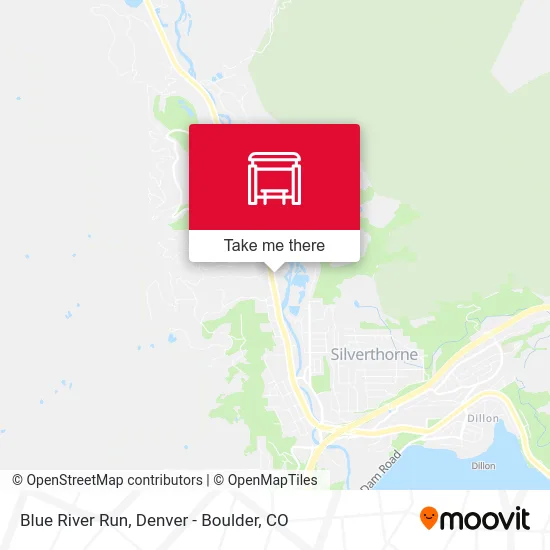 Blue River Run map