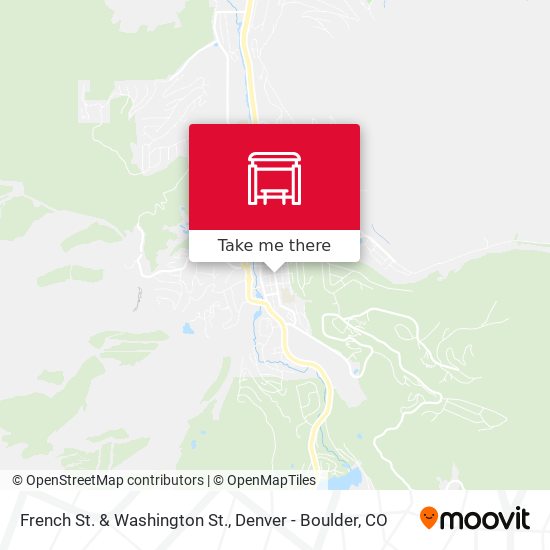 French St. & Washington St. map