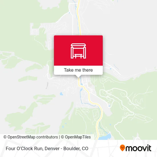 Four O'Clock Run map