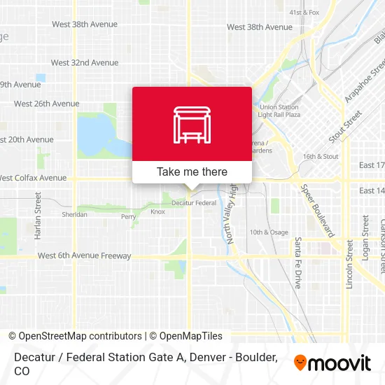 Decatur / Federal Station Gate A map
