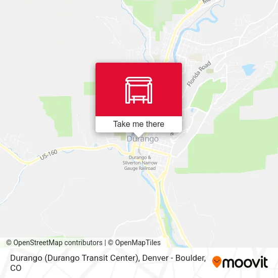 Durango (Durango Transit Center) map