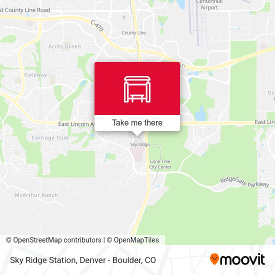 Sky Ridge Station map