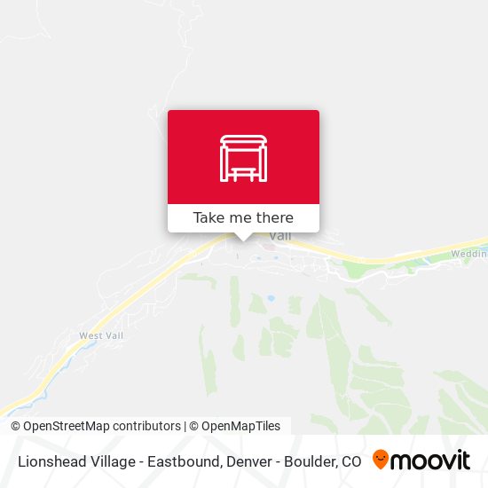 Lionshead Village - Eastbound map