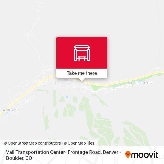 Vail Transportation Center- Frontage Road map