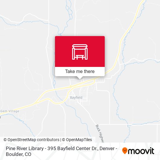 Pine River Library - 395 Bayfield Center Dr. map