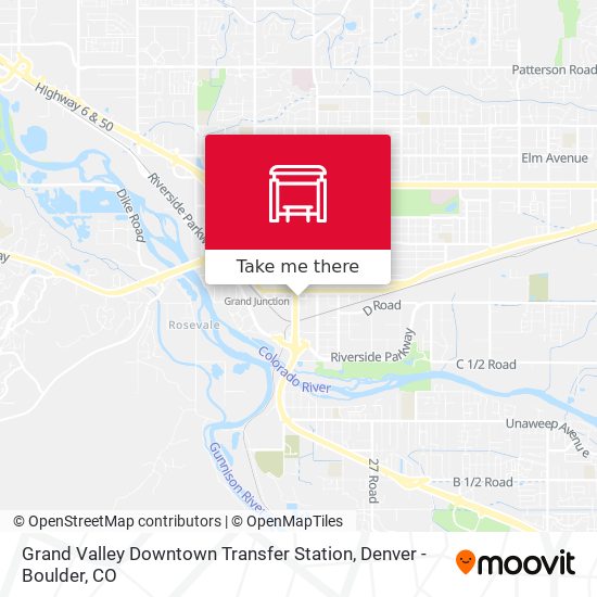 Grand Valley Downtown Transfer Station map