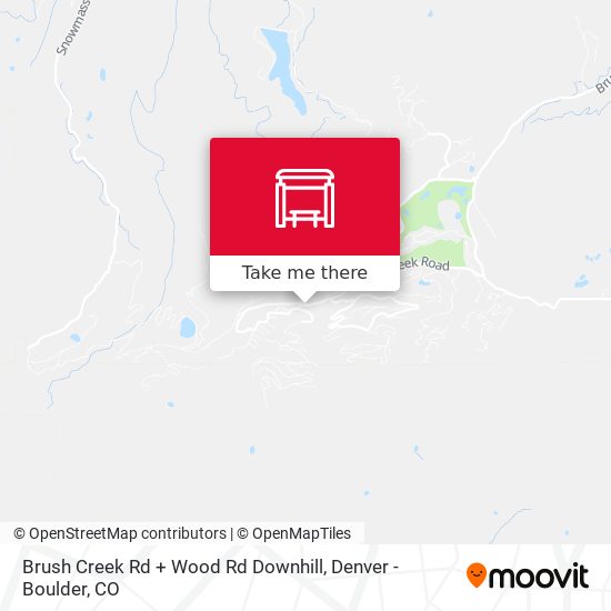 Brush Creek Rd + Wood Rd Downhill map