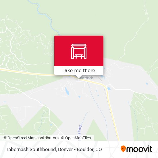 Tabernash Southbound map