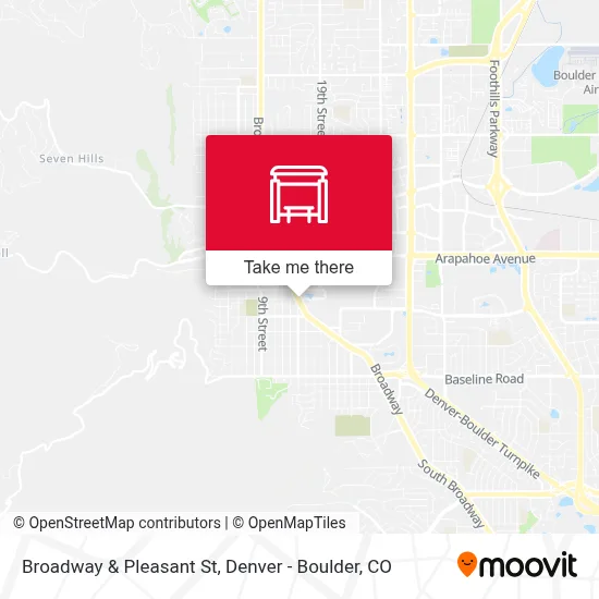 Broadway & Pleasant St map