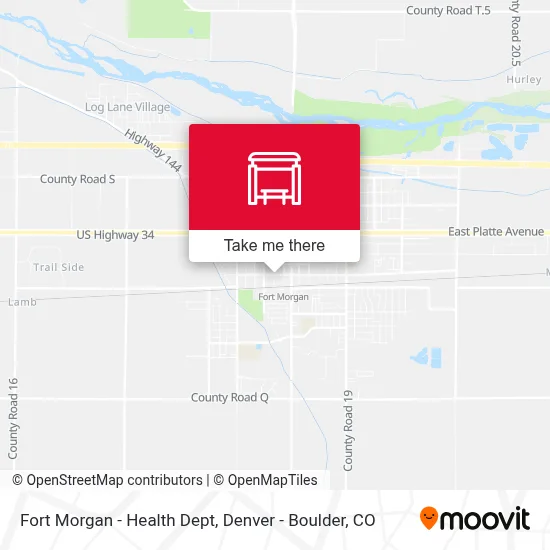 Fort Morgan - Health Dept map