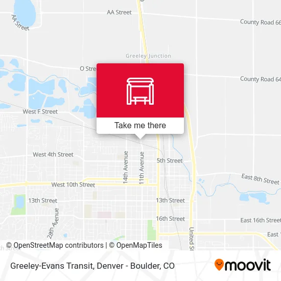 Greeley-Evans Transit map