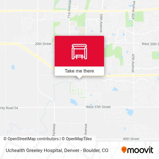 Uchealth Greeley Hospital map