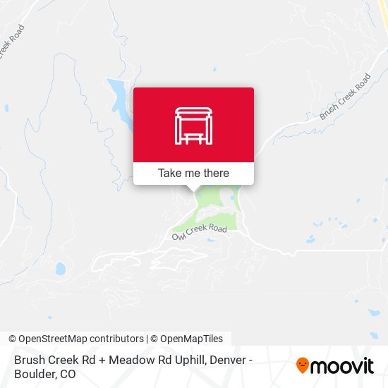 Brush Creek Rd + Meadow Rd Uphill map