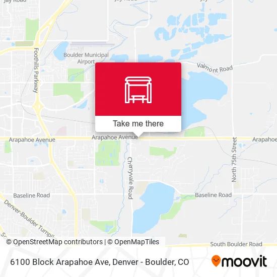 6100 Block Arapahoe Ave map