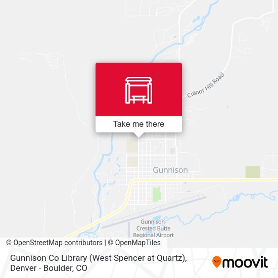Gunnison Co Library (West Spencer at Quartz) map