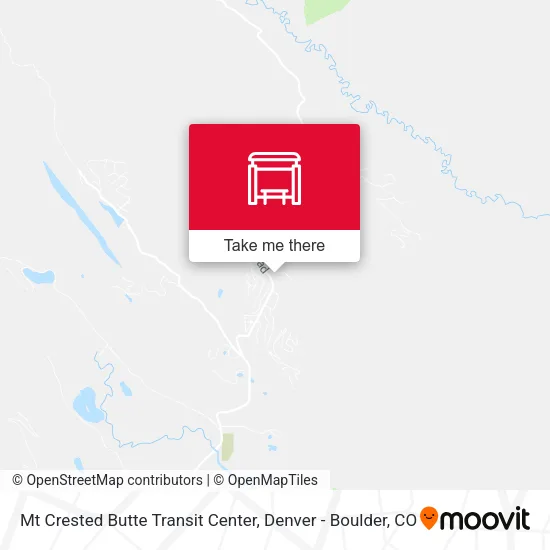 Mt Crested Butte Transit Center map