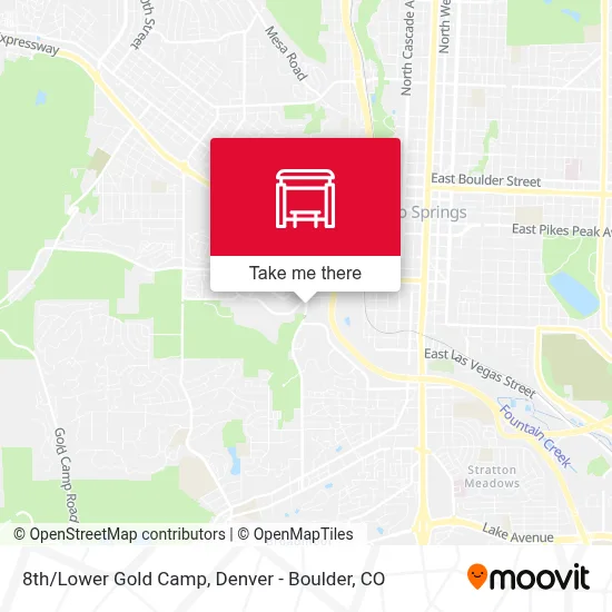 8th/Lower Gold Camp map