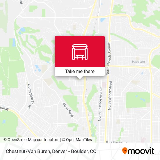 Chestnut/Van Buren map