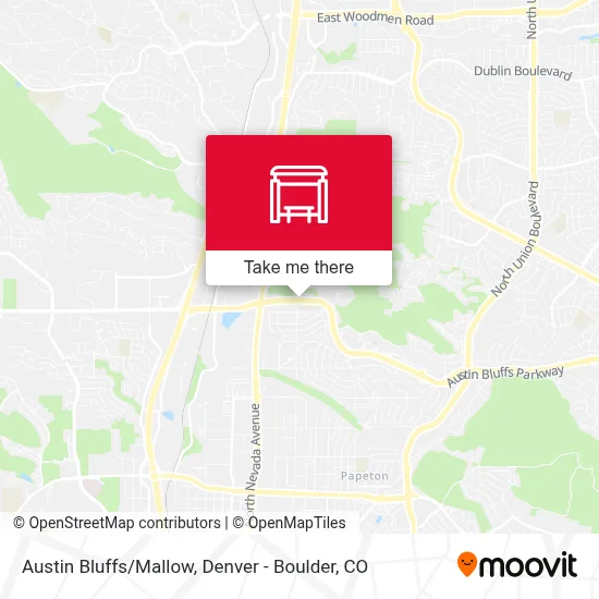 Austin Bluffs/Mallow map