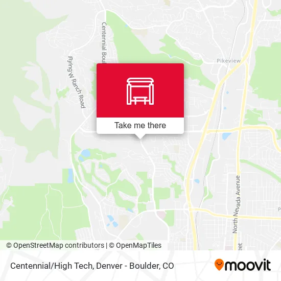 Centennial/High Tech map