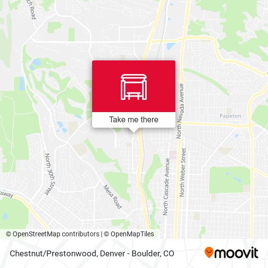 Chestnut/Prestonwood map