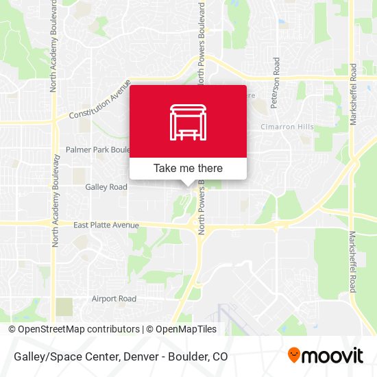 Galley/Space Center map