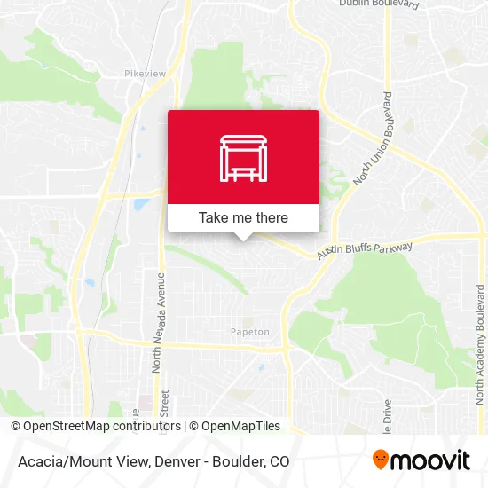 Acacia/Mount View map