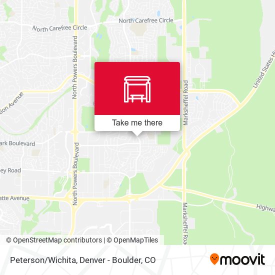 Peterson/Wichita map