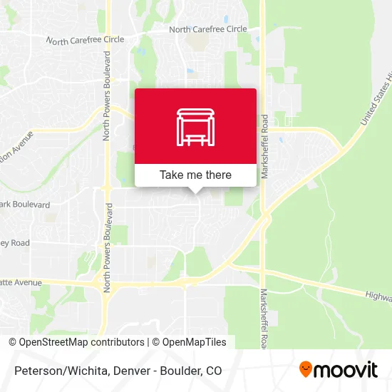 Peterson/Wichita map