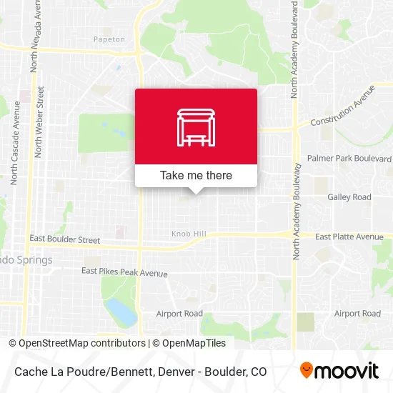 Cache La Poudre/Bennett map