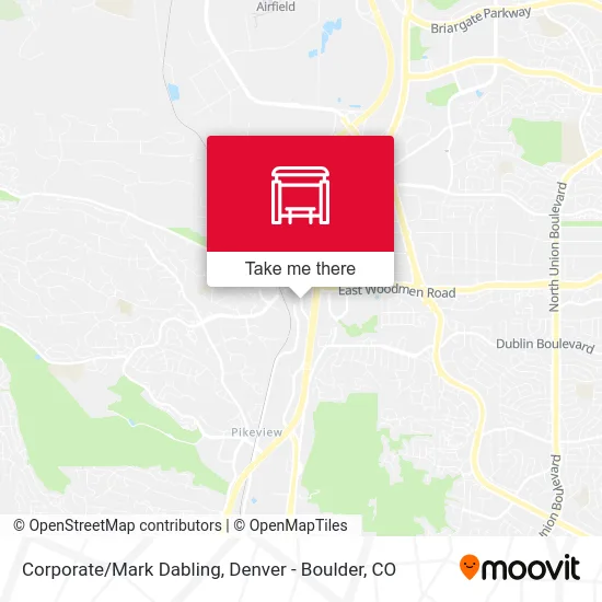 Corporate/Mark Dabling map