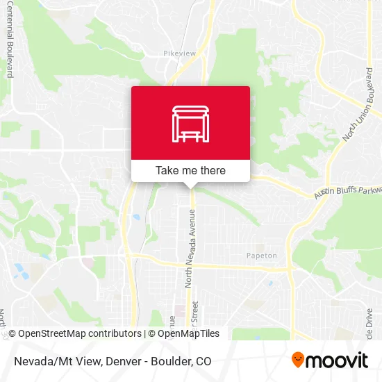 Nevada/Mt View map