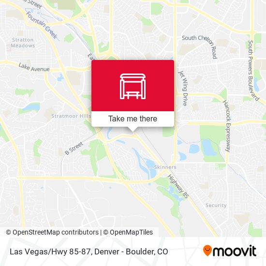 Las Vegas/Hwy 85-87 map