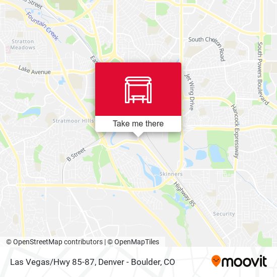 Las Vegas/Hwy 85-87 map