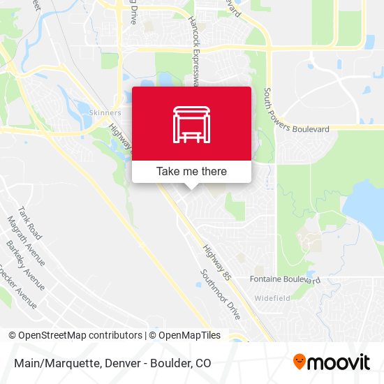 Main/Marquette map