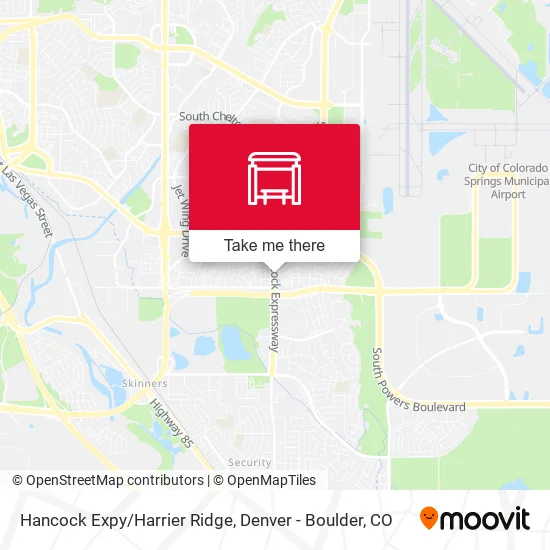 Hancock Expy/Harrier Ridge map