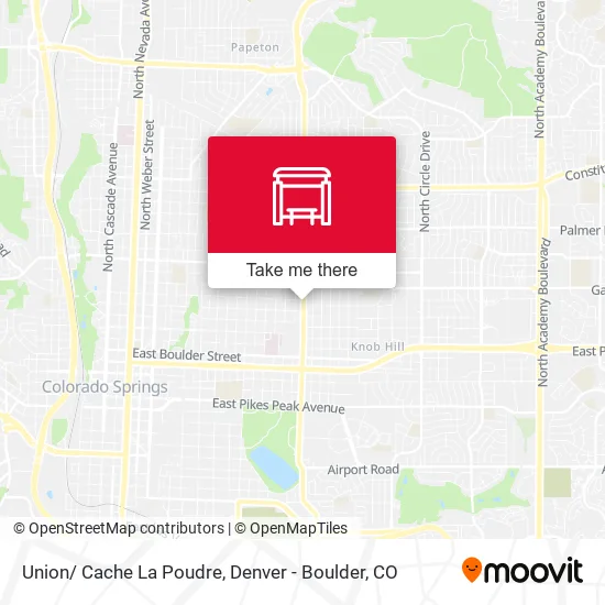 Union/ Cache La Poudre map