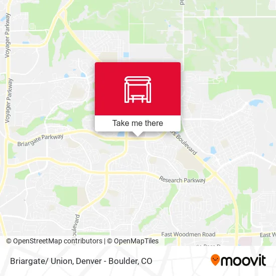 Briargate/ Union map