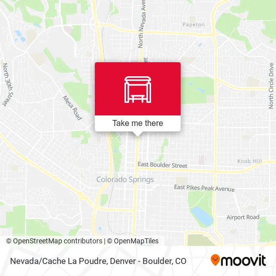 Nevada/Cache La Poudre map