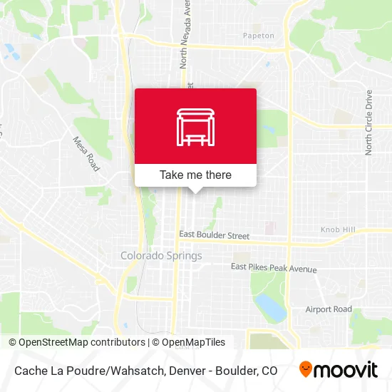 Cache La Poudre/Wahsatch map