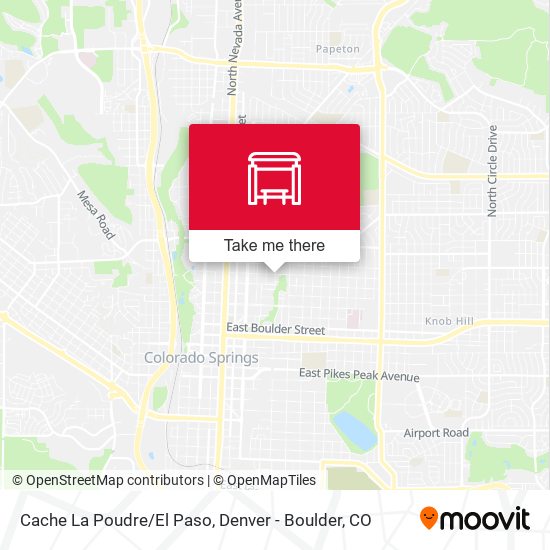 Cache La Poudre/El Paso map