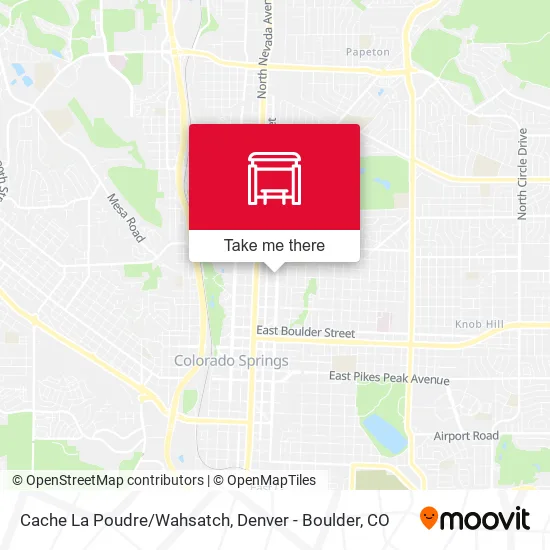 Cache La Poudre/Wahsatch map