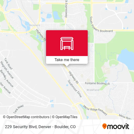 229 Security Blvd map