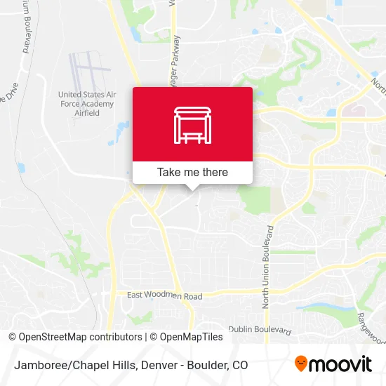 Jamboree/Chapel Hills map