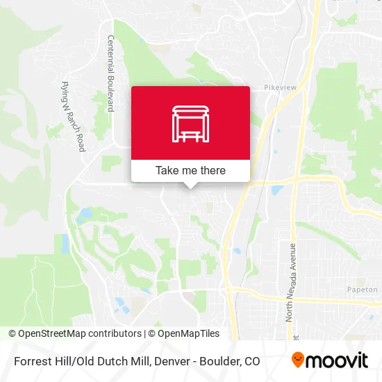 Forrest Hill/Old Dutch Mill map