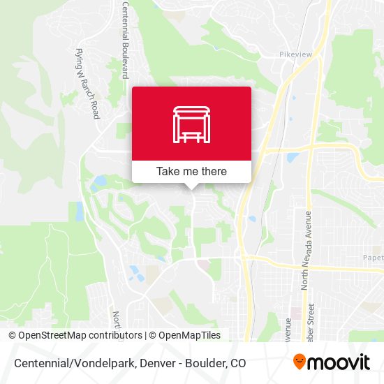Centennial/Vondelpark map
