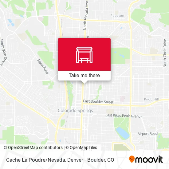 Cache La Poudre/Nevada map