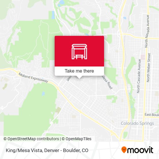 King/Mesa Vista map
