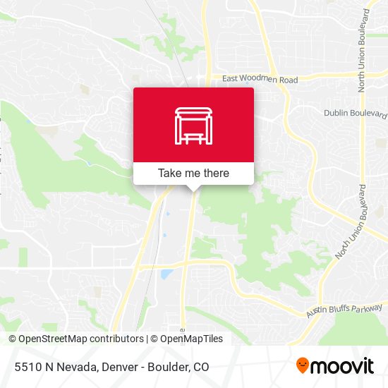 5510 N Nevada map